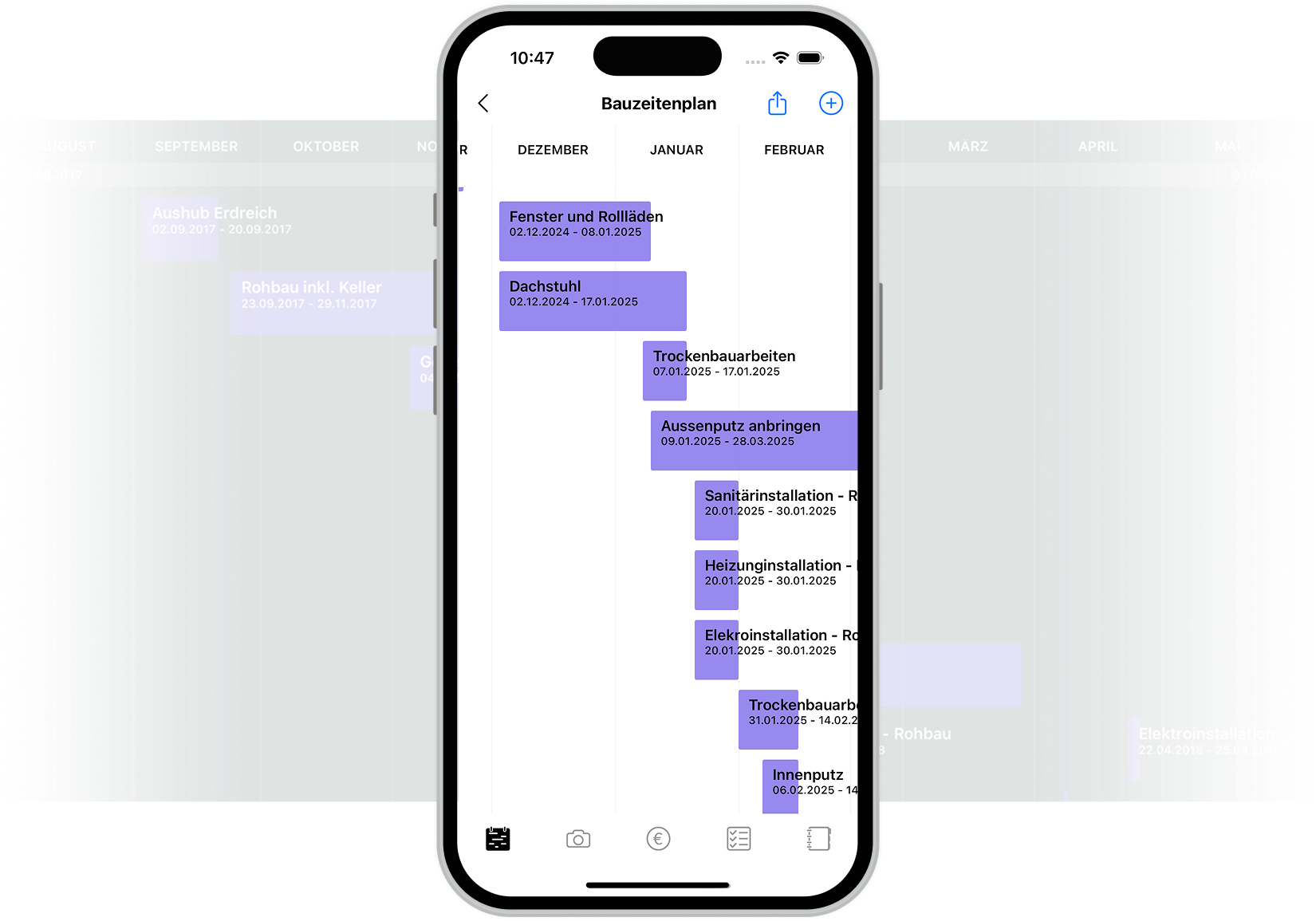 Construction schedule